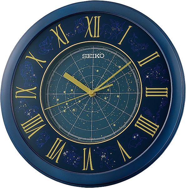 Seiko Wanduhr (Quarzuhr,leuchtendes Zifferblatt,Wohnzimmer,Küche, Esszimmer günstig online kaufen