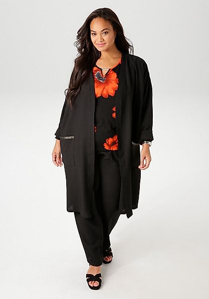 Aniston PLUS Langjacke aus strukturierter Ware günstig online kaufen