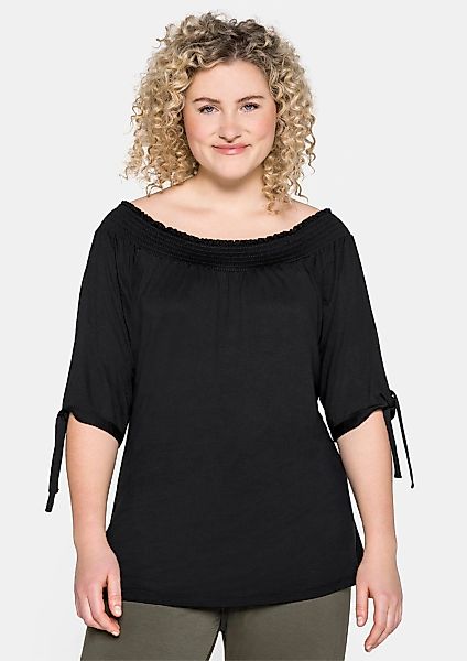 Sheego Carmenshirt "T-Shirt", (1 tlg.) günstig online kaufen