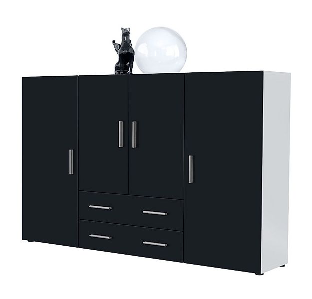 Vladon Highboard Nora (Anrichte mit 2 Schubladen, und 4 Türen mit insgesamt günstig online kaufen