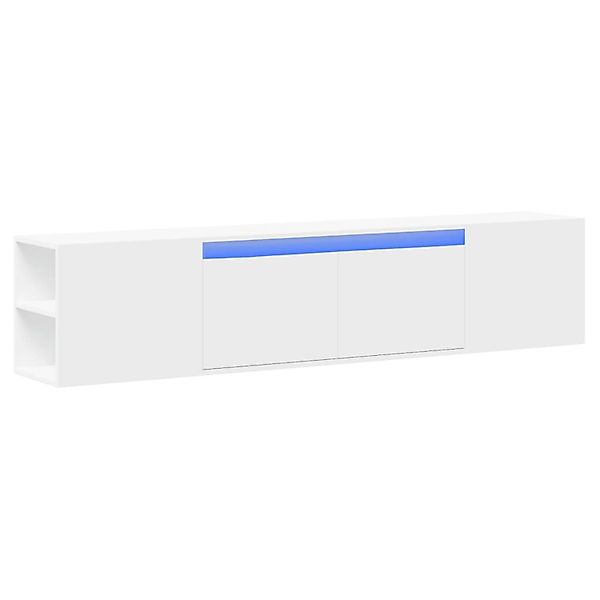 vidaXL TV-Wandschrank mit LED-Beleuchtung Weiß 180x31x39,5 cm 3307954 günstig online kaufen