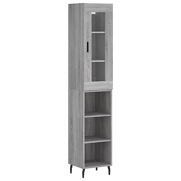 vidaXL Highboard Grau Sonoma 34,5x34x180 cm Holzwerkstoff 3199383 günstig online kaufen