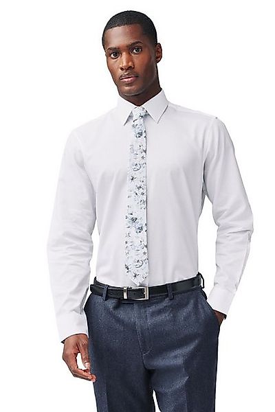 Next Langarmhemd Festliches Slim Fit Hemd mit Krawatte im Set (2-tlg) günstig online kaufen