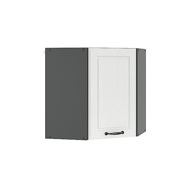 Vicco Eckhängeschrank R-Line, Weiß Landhaus/Anthrazit, 57 günstig online kaufen