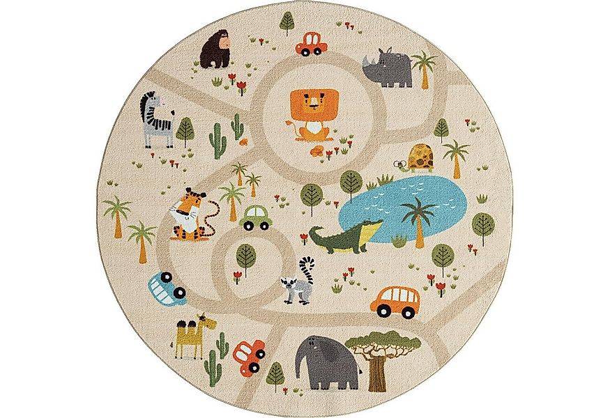 the carpet Teppich Happy Life, rund, Höhe: 4 mm, Life Kinderzimmer Teppich günstig online kaufen