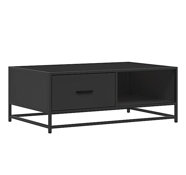 vidaXL Couchtisch Couchtisch Schwarz 90x57x35 cm Holzwerkstoff und Metall ( günstig online kaufen