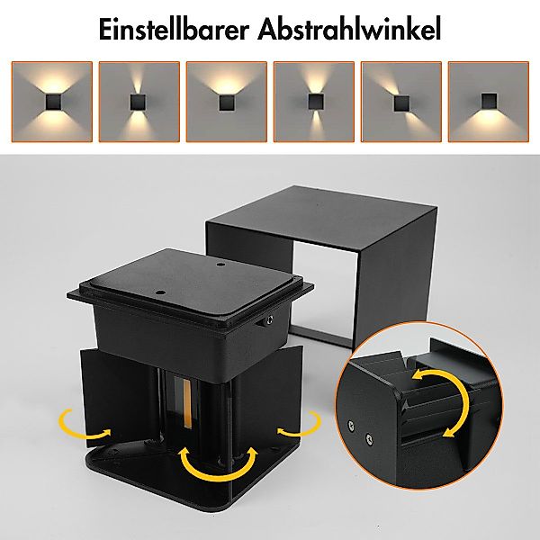 Simloveve Wandleuchte LED Wandleuchte Wandlampe Innen günstig online kaufen