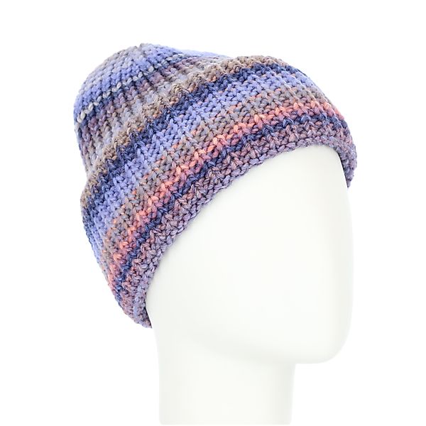 halsüberkopf Accessoires Strickmütze Umschlagmütze mit Farbverlauf günstig online kaufen