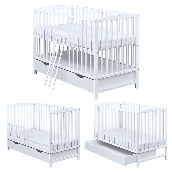 Baby-Delux Babybett Milo Bettkasten Schutzgitter, Kinderbett günstig online kaufen