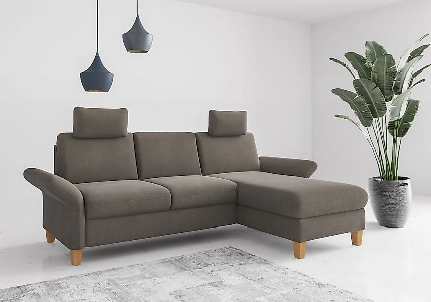 Home affaire Ecksofa "Rochelle", wahlweise mit Armlverstellung, Klappbett m günstig online kaufen