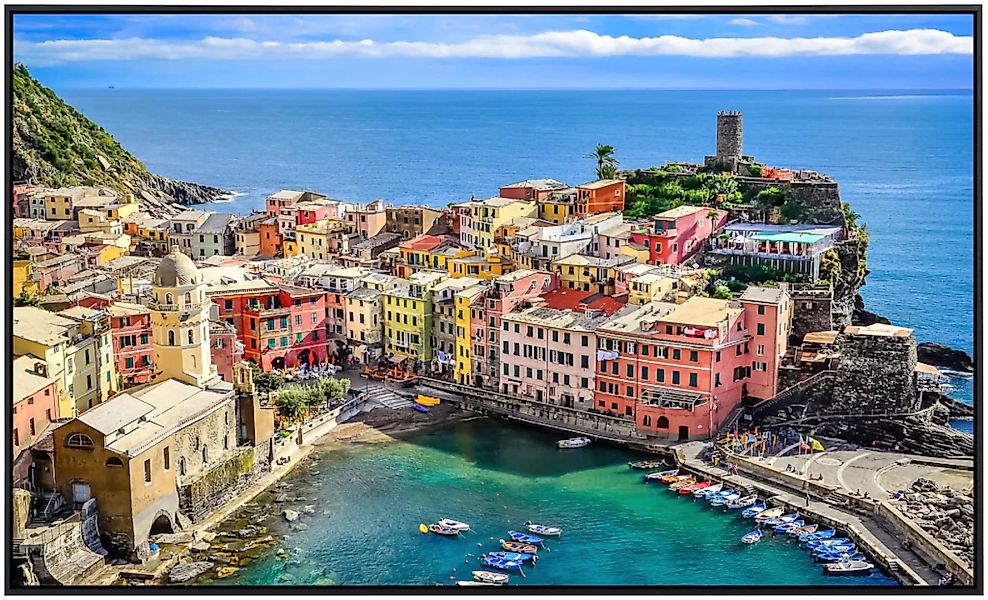 Papermoon Infrarotheizung »Buntes Dorf Vernazza, Cinque Terre«, sehr angene günstig online kaufen