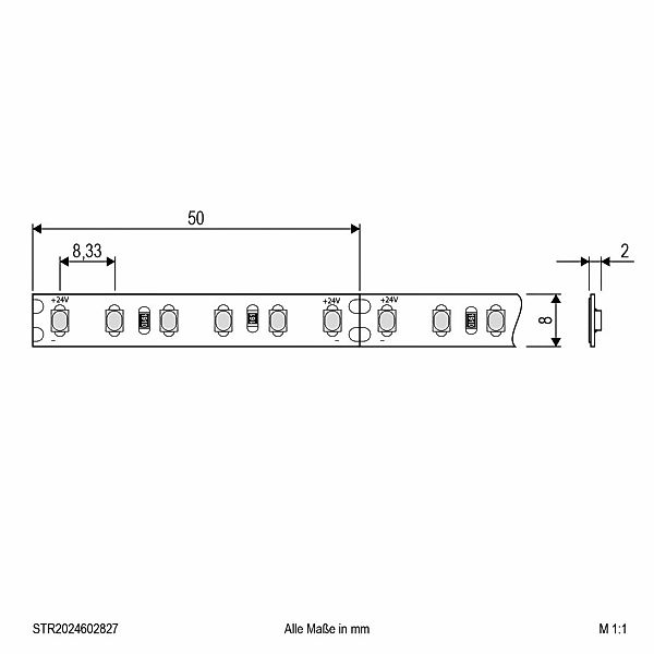 EVN STR2024 LED-Strip IP20 5m 48W 2.700K günstig online kaufen