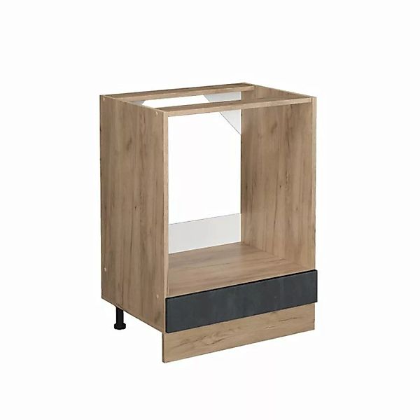 Vicco Herdumbauschrank Ofenschrank 60 cm R-Line GKO Schwarz Beton+APL Anthr günstig online kaufen