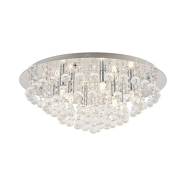 Lindby Deckenlampe Antonino 9626872 Modern in Chrom aus Kristall 8-flammig günstig online kaufen