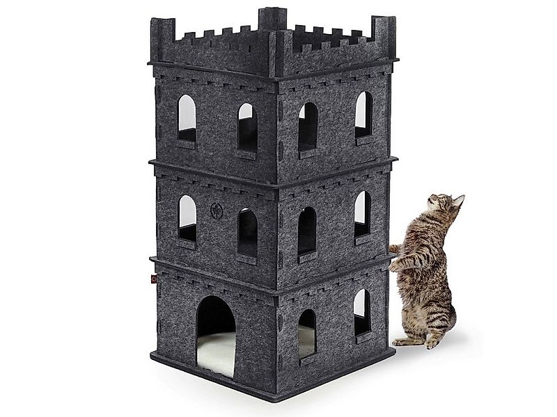 Canadian Cat Company Tierhaus Premium Katzenburg Filz "Felty Fort" Katzenha günstig online kaufen
