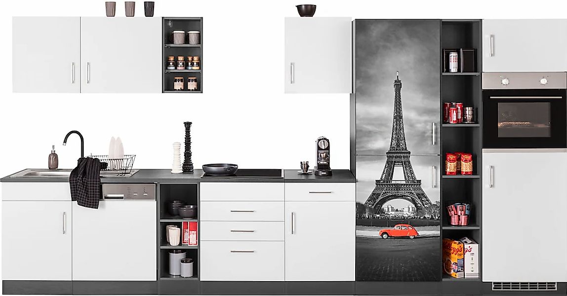 KOCHSTATION Küchenzeile "KS-Paris", ohne E-Geräte, Breite 400 cm günstig online kaufen
