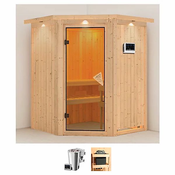 Karibu Sauna »Nanna«, 3,6-kW-Bio-Plug & Play Ofen mit externer Steuerung günstig online kaufen