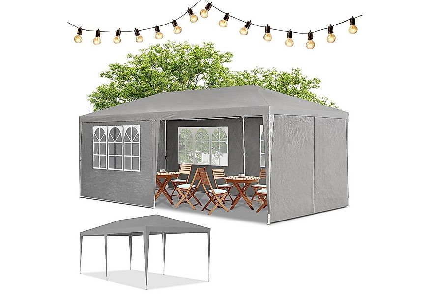 Juskys Partyzelt Partyzelt, mit 6 Seitenteilen, einfacher Aufbau, Sonnen un günstig online kaufen