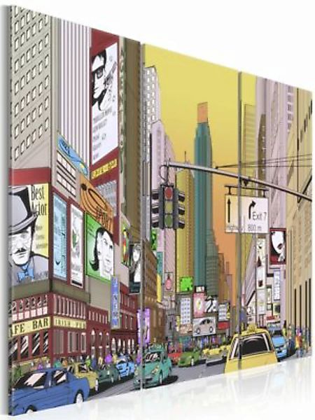 artgeist Wandbild Großstadt aus einem Comic mehrfarbig Gr. 60 x 40 günstig online kaufen