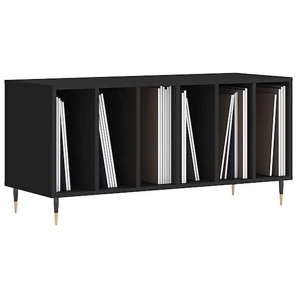 vidaXL Media-Regal Plattenschrank Schwarz 100x38x48 cm günstig online kaufen