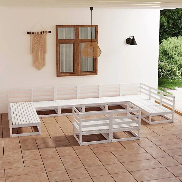 12-tlg. Garten-lounge-set Massivholz Kiefer günstig online kaufen