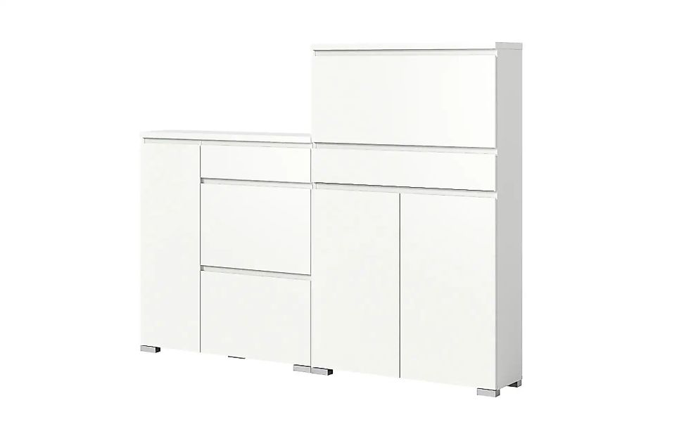 uno Schuhschrank-Set   ¦ weiß ¦ Maße (cm): B: 205 H: 152 Garderoben & Kleid günstig online kaufen