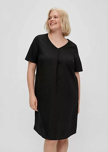 TRIANGLE Maxikleid Kleid aus Leinenmix Logo günstig online kaufen