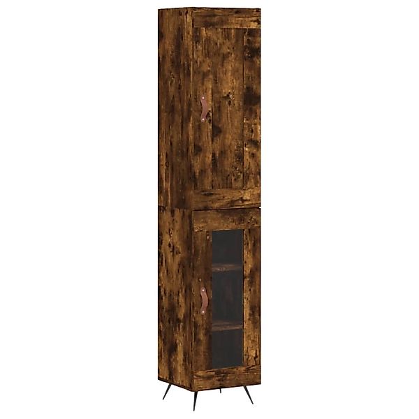vidaXL Highboard Räuchereiche 34,5x34x180 cm Holzwerkstoff 3200366 günstig online kaufen