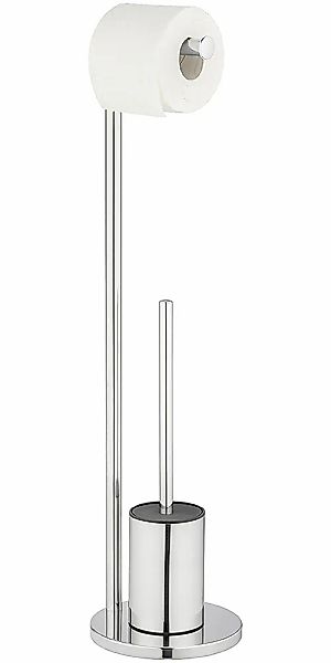 WENKO WC-Garnitur "Modell Ferla" aus Edelstahl  Metall Standgarnitur aus Ed günstig online kaufen