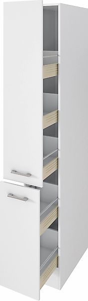 Flex-Well Classic Küchen-Apotheker-Küchen-Hochschrank Lucca 30 cm Weiß günstig online kaufen