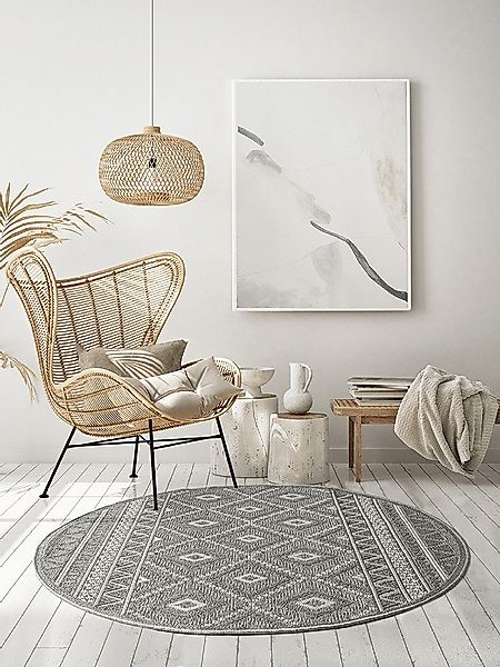 the carpet Teppich Calgary round, rund, günstig online kaufen