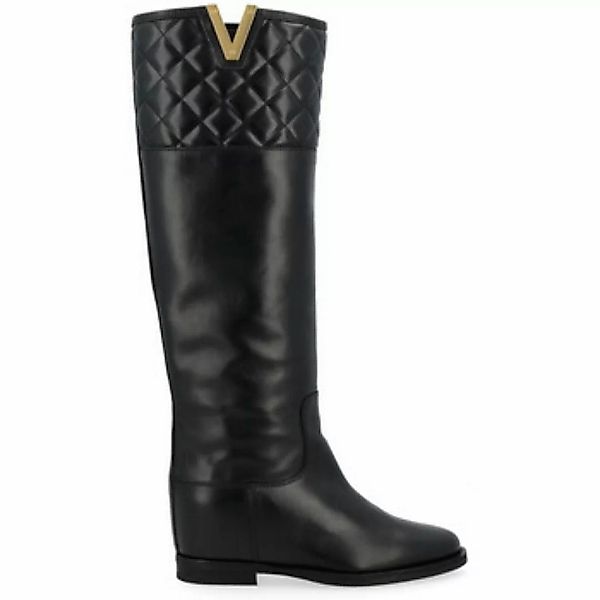 Via Roma 15  Damenstiefel Stiefel schwarz mit gesteppten Details günstig online kaufen