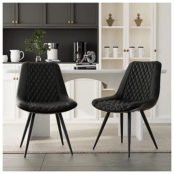 HTI-Living Esszimmerstuhl Esszimmerstuhl Astrid 2er-Set Kunstleder günstig online kaufen