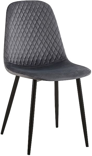 CLP Esszimmerstuhl Giverny, Samt/ Stoff, Ziernähte, günstig online kaufen