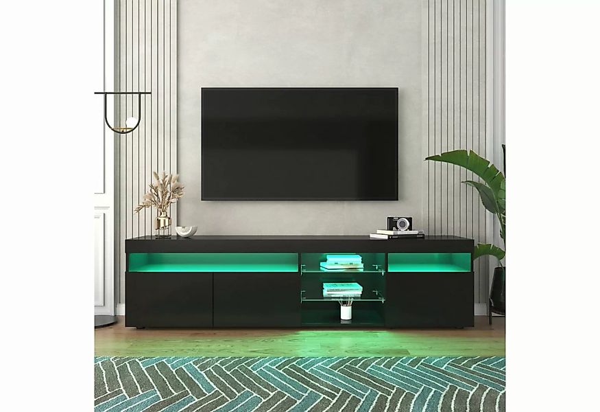 SIKAINI TV-Schrank moderner TV-Schrank, helles Panel, variable LED-Beleucht günstig online kaufen