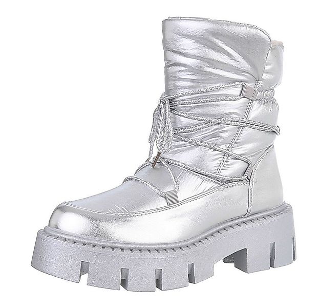 Ital-Design Damen Snowboots Freizeit Snowboots (88489444) Blockabsatz Stief günstig online kaufen