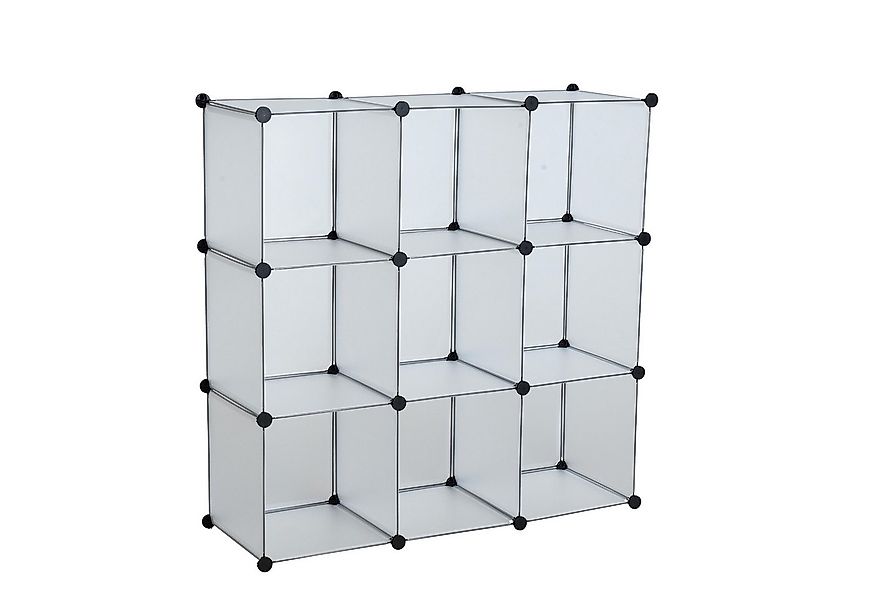 ESTEXO Regal system Würfelregal Steckregal 9 Fächer Stufenregal DIY Kunstst günstig online kaufen