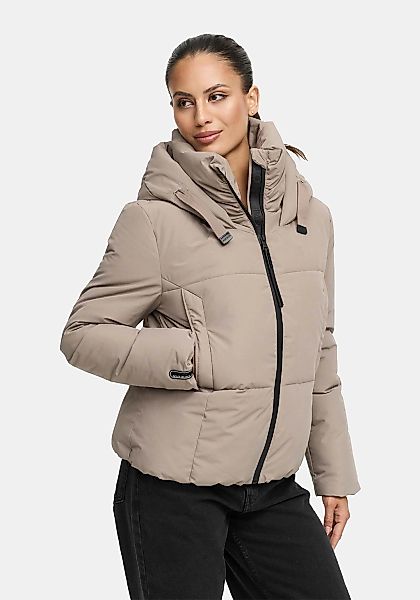 Marikoo Winterjacke "Ninikaa" kurze Winterjacke mit extra hohem Windschutzk günstig online kaufen