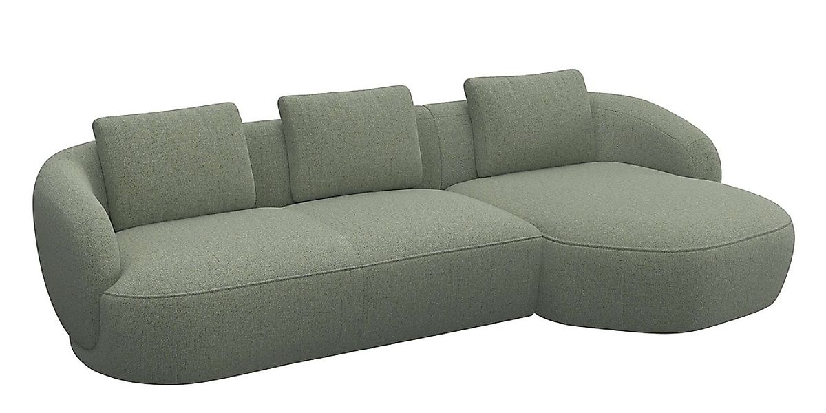 FLEXLUX Wohnlandschaft »Torino, rund, L-Form, Sofa-Ecke mit Recamiere, Long günstig online kaufen