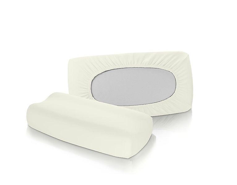 fleuresse Kissenbezüge 2 Stück Jersey Spannbezug für Nackenstützkissen Kiss günstig online kaufen