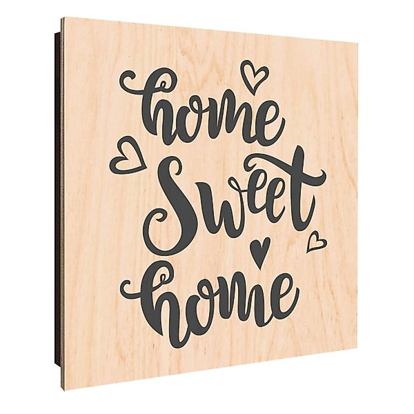 Banjado Großer Schlüsselkasten Holz 30x30cm Schwarz Scharnier Links 50 Hake günstig online kaufen