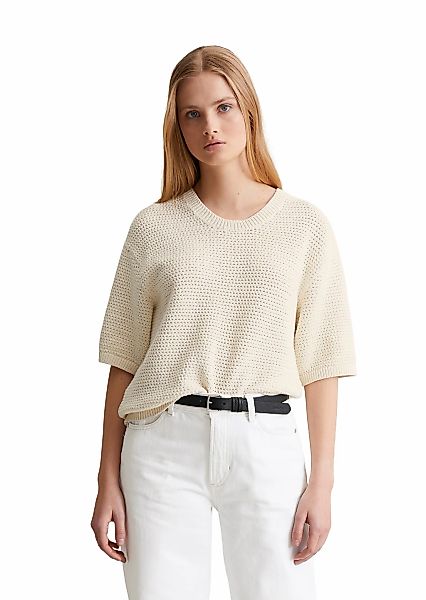 Marc OPolo DENIM Strickpullover, In Häkel-Optik gestrickt, cropped günstig online kaufen