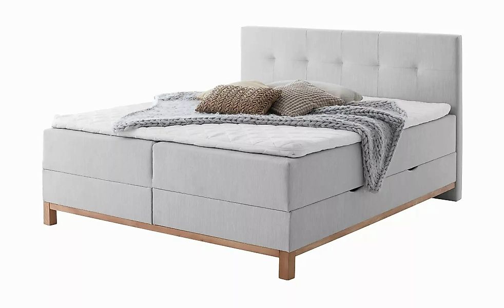 maison bleue Boxspringbett mit Bettkasten Mara ¦ grau ¦ Maße (cm): B: 182 H günstig online kaufen