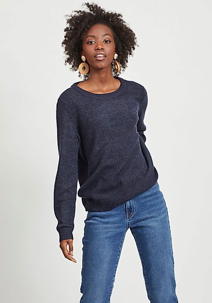 Vila Rundhalspullover VIRIL-O-PULLI Feinstrick mit feinen günstig online kaufen
