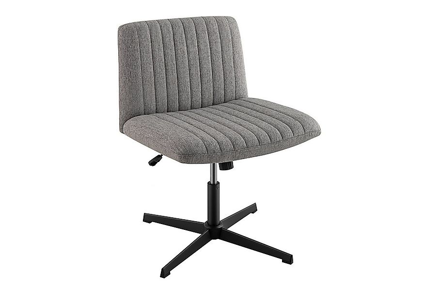 COSTWAY Bürostuhl, höhenverstellbar, drehbar, bis 150kg, Wippfunktion, grau günstig online kaufen