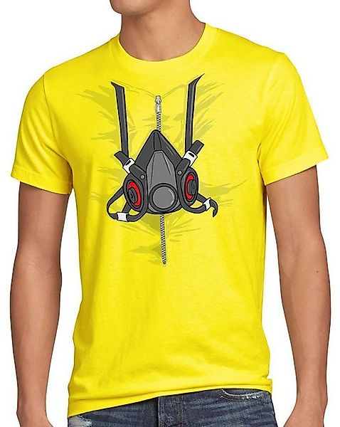 style3 T-Shirt Gasmaske bad breaking karneval kostüm fasching meth chrytal günstig online kaufen