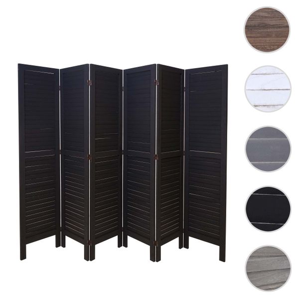 MCW Paravent MCW-G30-240, 6-teiliger Paravent, Fensterladenoptik, günstig online kaufen