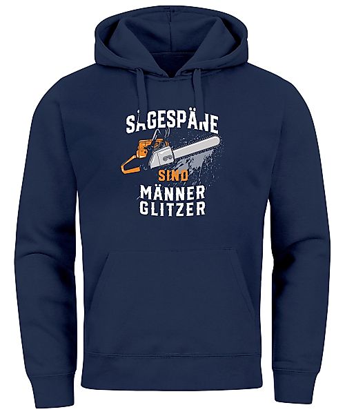 Neverless Hoodie Hoodie Herren Spruch Sägespäne günstig online kaufen
