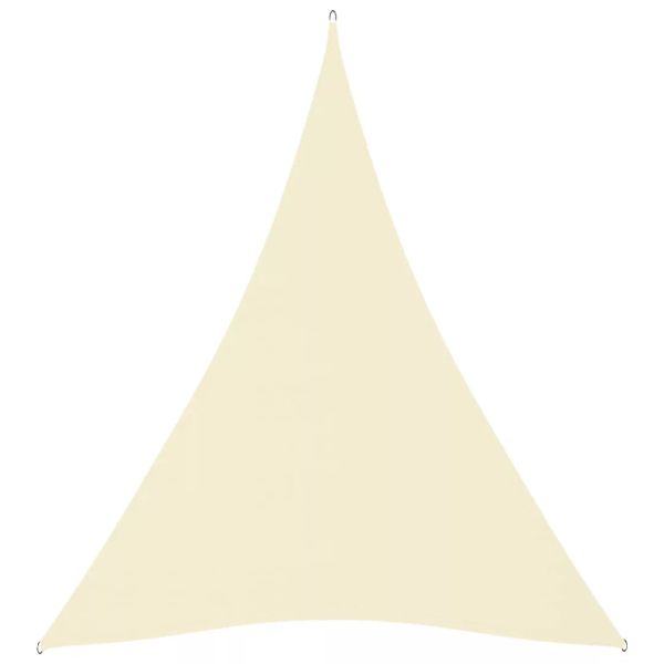 Sonnensegel Oxford-gewebe Dreieckig 5x6x6 M Creme günstig online kaufen