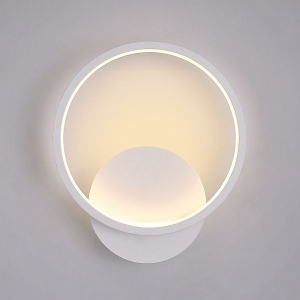 Goeco Wandleuchte rund modern, 12W Aluminium günstig online kaufen